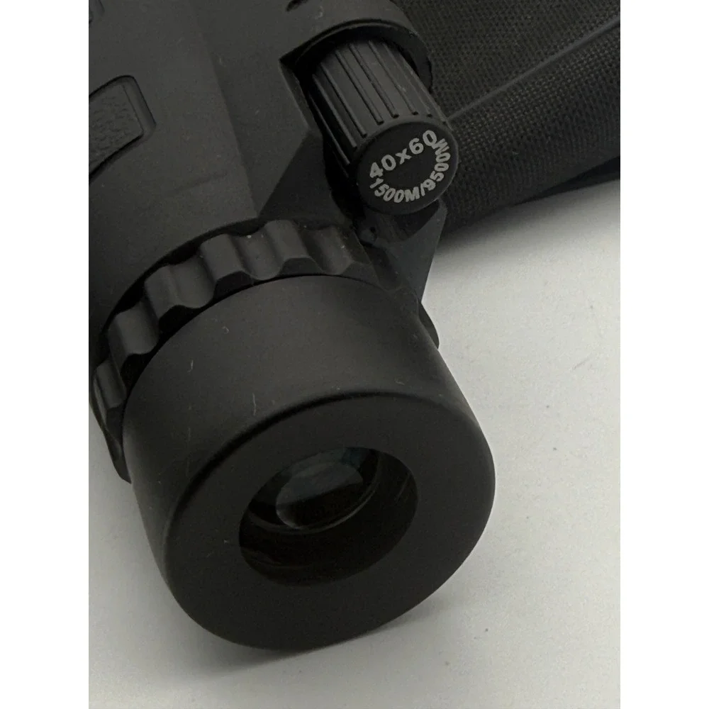 40x60 High Power Monocular Telescope with Compass and Carrying Case Black